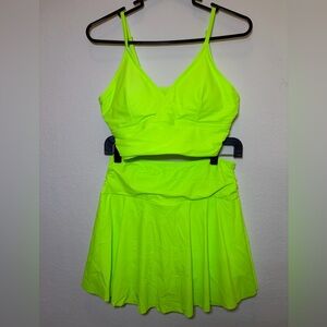 Neon Green Two-Piece Set